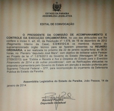 Convocação