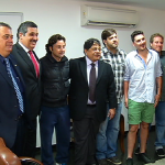 Presidente da Assembleia recebe equipe do filme ‘Por Trás do Céu’