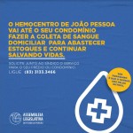 Em live, Adriano Galdino anuncia campanha da ALPB para incentivar doação de sangue